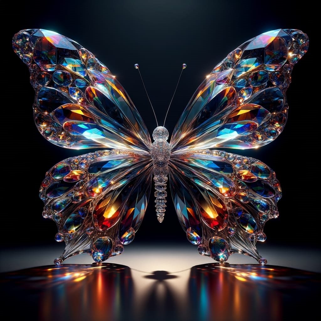 crystal butterfly