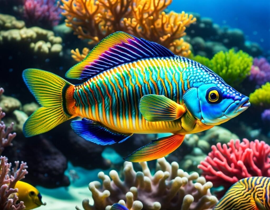 rainbow the tropical fish