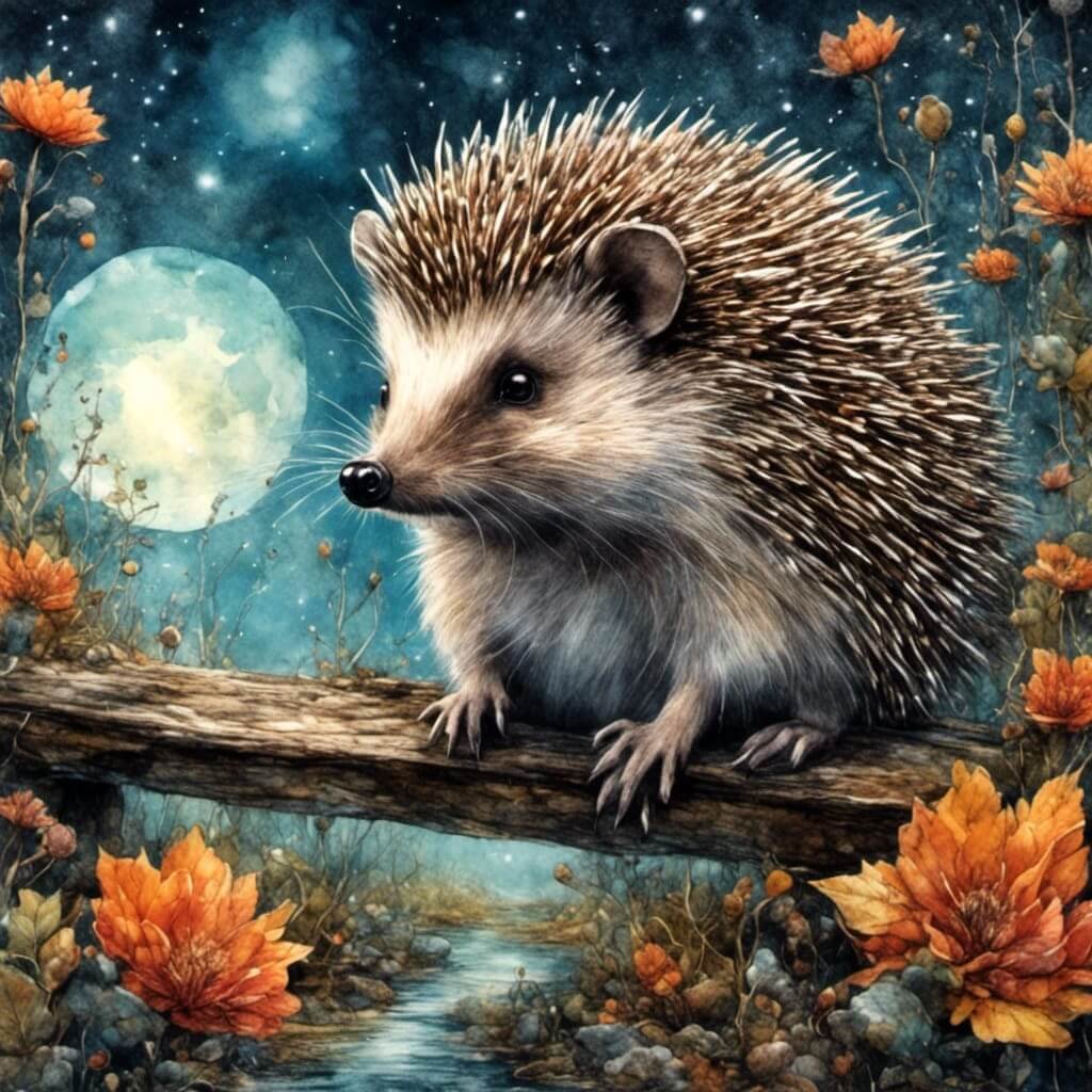 images of animals a hedgehog